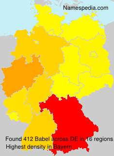 Surname Babel in Germany Surname Babel in Germany