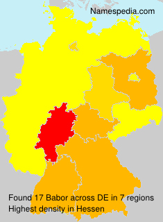 Surname Babor in Germany Surname Babor in Germany