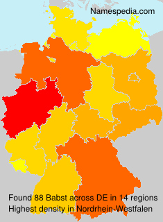 Surname Babst in Germany Surname Babst in Germany