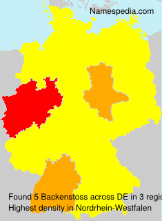 Surname Backenstoss in Germany Surname Backenstoss in Germany