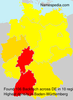 Surname Backfisch in Germany Surname Backfisch in Germany