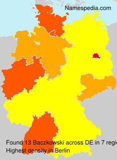 Surname Baczkowski in Germany Surname Baczkowski in Germany