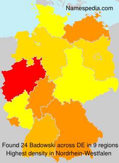 Surname Badowski in Germany Surname Badowski in Germany