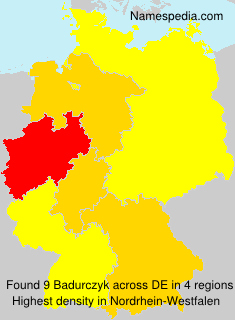Surname Badurczyk in Germany Surname Badurczyk in Germany