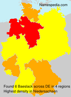 Surname Baeslack in Germany Surname Baeslack in Germany