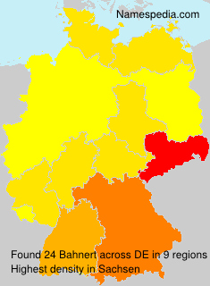 Surname Bahnert in Germany Surname Bahnert in Germany