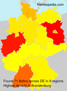 Surname Bahro in Germany Surname Bahro in Germany