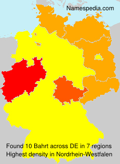 Surname Bahrt in Germany Surname Bahrt in Germany