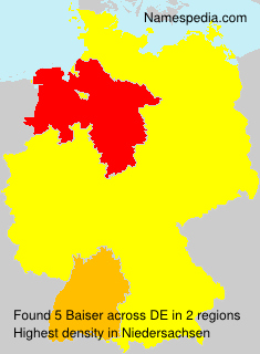 Surname Baiser in Germany Surname Baiser in Germany