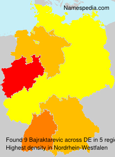 Surname Bajraktarevic in Germany Surname Bajraktarevic in Germany