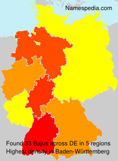 Surname Bajus in Germany Surname Bajus in Germany