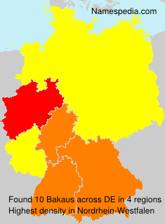 Surname Bakaus in Germany Surname Bakaus in Germany