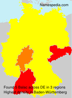 Surname Balac in Germany Surname Balac in Germany
