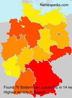 Surname Baldermann in Germany Surname Baldermann in Germany
