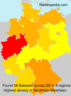 Surname Balewski in Germany Surname Balewski in Germany