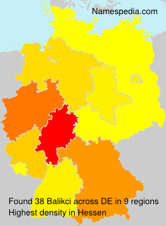 Surname Balikci in Germany Surname Balikci in Germany