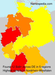 Surname Balin in Germany Surname Balin in Germany