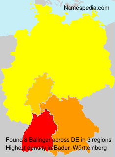 Surname Balinger in Germany Surname Balinger in Germany