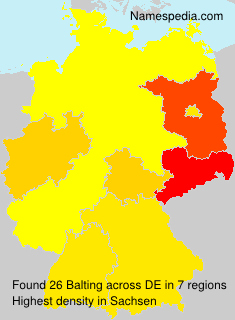 Surname Balting in Germany Surname Balting in Germany