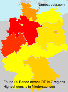 Surname Bande in Germany Surname Bande in Germany
