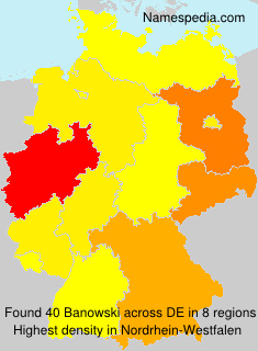 Surname Banowski in Germany Surname Banowski in Germany