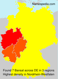 Surname Bansal in Germany Surname Bansal in Germany