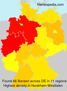 Surname Bansen in Germany Surname Bansen in Germany
