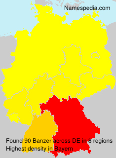 Surname Banzer in Germany Surname Banzer in Germany