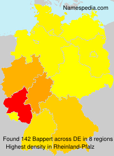Surname Bappert in Germany Surname Bappert in Germany
