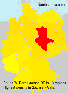 Surname Barby in Germany Surname Barby in Germany