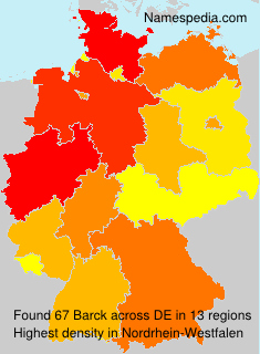 Surname Barck in Germany Surname Barck in Germany