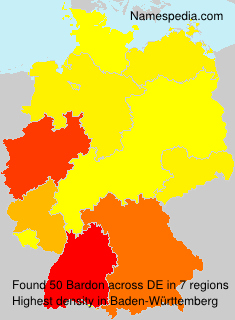 Surname Bardon in Germany Surname Bardon in Germany