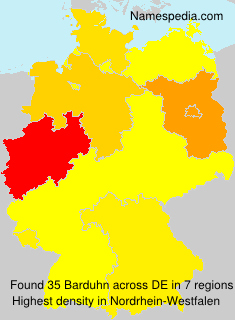 Surname Barduhn in Germany Surname Barduhn in Germany