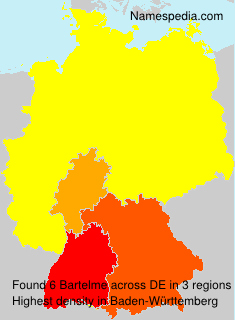 Surname Bartelme in Germany Surname Bartelme in Germany