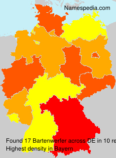 Surname Bartenwerfer in Germany Surname Bartenwerfer in Germany