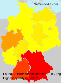 Surname Barthelmess in Germany Surname Barthelmess in Germany