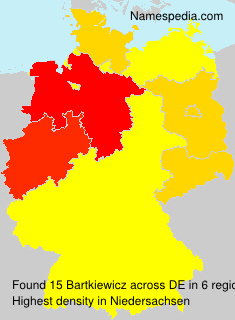 Surname Bartkiewicz in Germany Surname Bartkiewicz in Germany