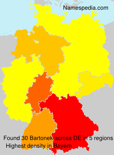 Surname Bartonek in Germany Surname Bartonek in Germany