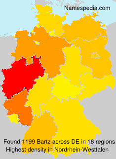 Surname Bartz in Germany Surname Bartz in Germany