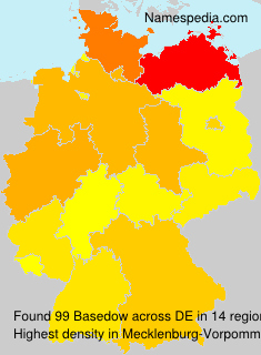 Surname Basedow in Germany Surname Basedow in Germany