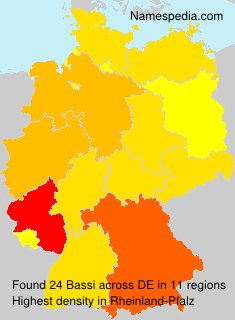 Surname Bassi in Germany Surname Bassi in Germany