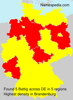 Surname Battig in Germany Surname Battig in Germany