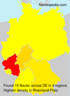 Surname Bauler in Germany Surname Bauler in Germany