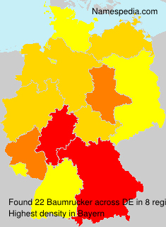Surname Baumrucker in Germany Surname Baumrucker in Germany
