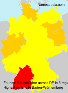 Surname Bauschlicher in Germany Surname Bauschlicher in Germany