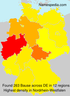 Surname Bause in Germany Surname Bause in Germany