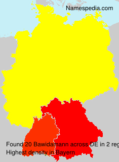 Surname Bawidamann in Germany Surname Bawidamann in Germany