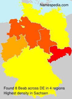 Surname Beab in Germany Surname Beab in Germany
