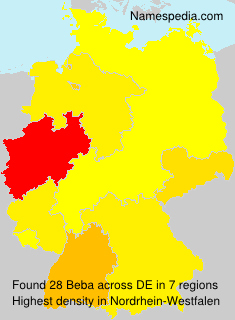 Surname Beba in Germany Surname Beba in Germany