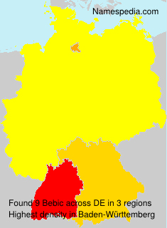 Surname Bebic in Germany Surname Bebic in Germany
